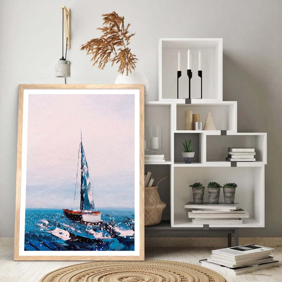 Affiche dans un chêne clair - Poster - Confrérie du vent - 61x91 cm