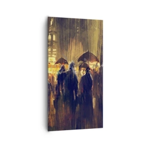 Impression sur toile - Image sur toile - Adeptes de la pluie - 65x120 cm