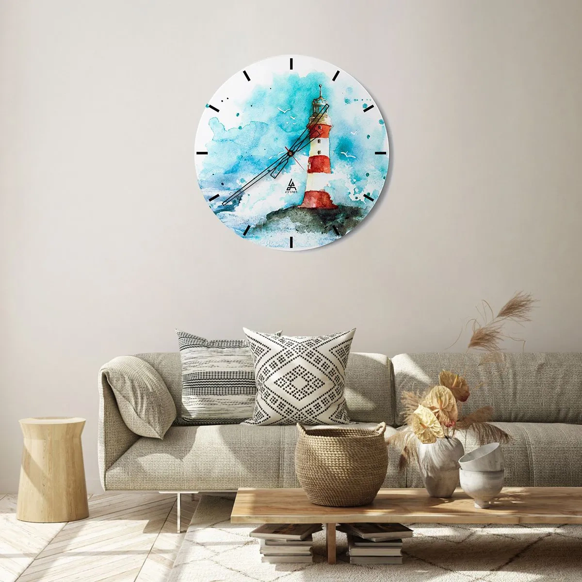 Horloge murale - Pendule murale - Unité des éléments - 40x40 cm