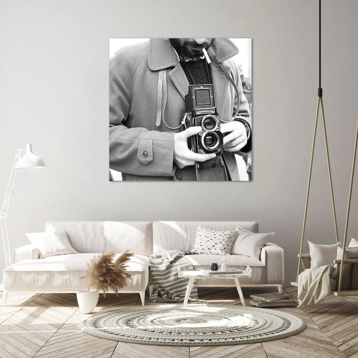 Impression sur toile - Image sur toile - Dans un style rétro - 60x60 cm