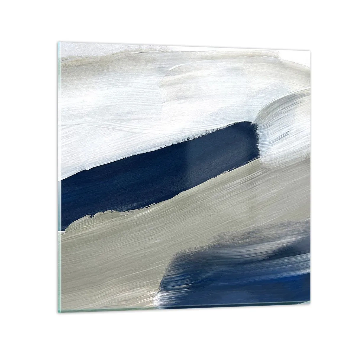 Impression sur verre - Image sur verre - Rencontre avec la blancheur - 60x60 cm