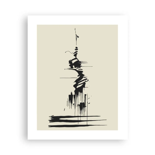 Affiche - Poster - Abstraction hâtive - 40x50 cm