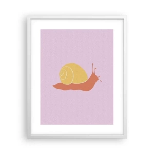 Affiche dans un cadre blanc - Poster - Il n'y a pas d'urgence - 40x50 cm