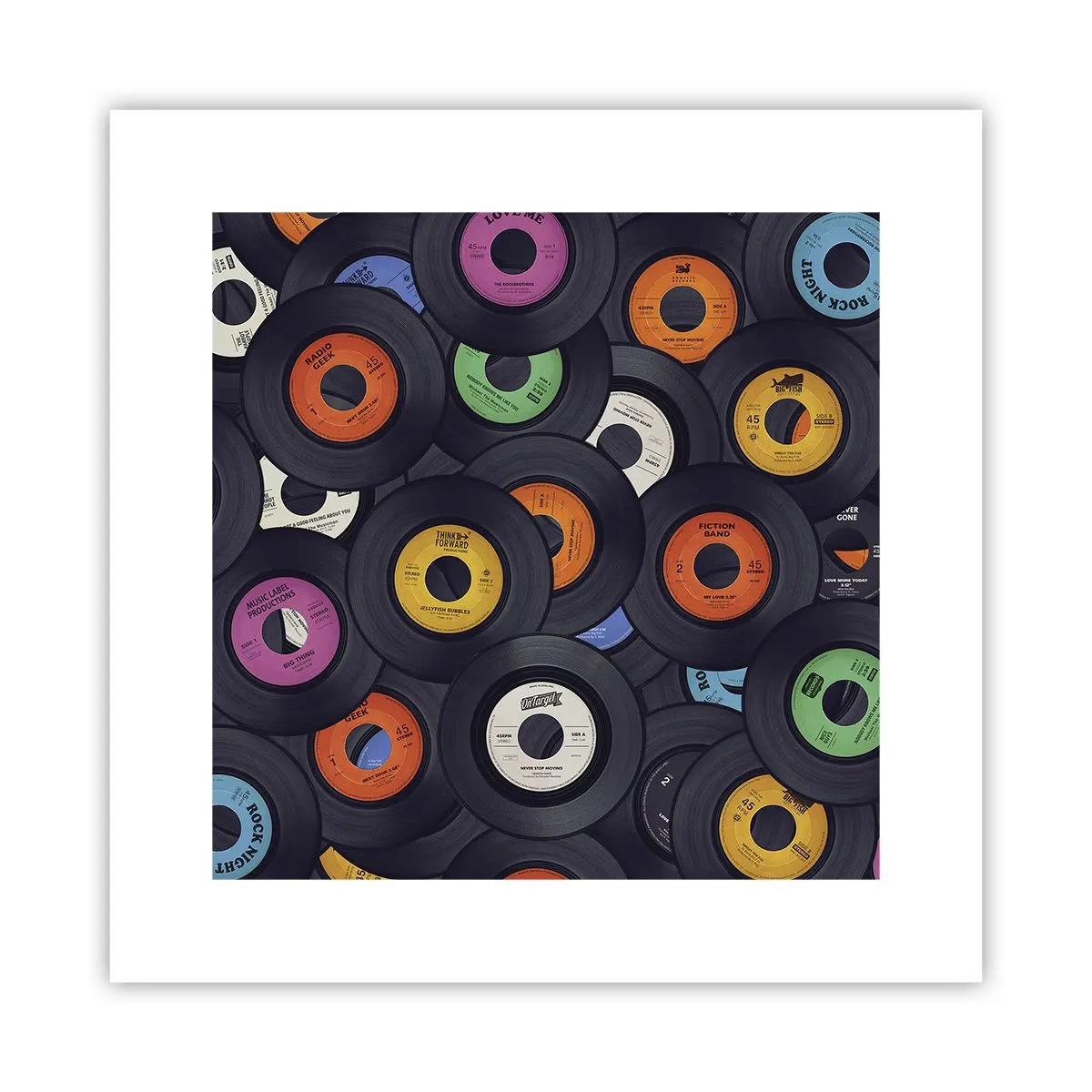 Affiche - Poster - Couleurs des classiques - 30x30 cm