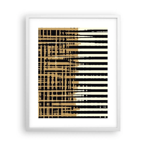 Affiche dans un cadre blanc - Poster - Abstraction architecturale - 40x50 cm