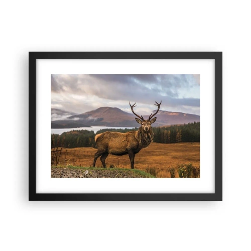 Affiche dans un cadre noir - Poster - Majesté de la nature - 40x30 cm