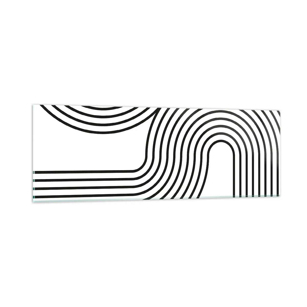 Impression sur verre - Image sur verre - En plein virage - 90x30 cm