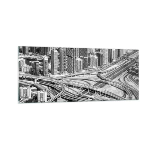 Impression sur verre - Image sur verre - Dubaï - la ville impossible - 100x40 cm