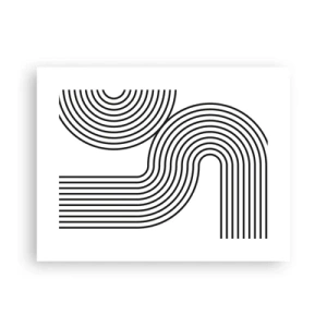 Affiche - Poster - En plein virage - 40x30 cm