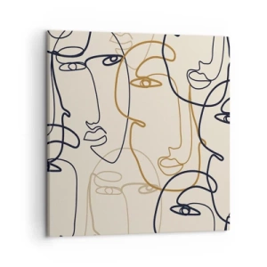 Impression sur toile - Image sur toile - Portrait multiplié - 50x50 cm