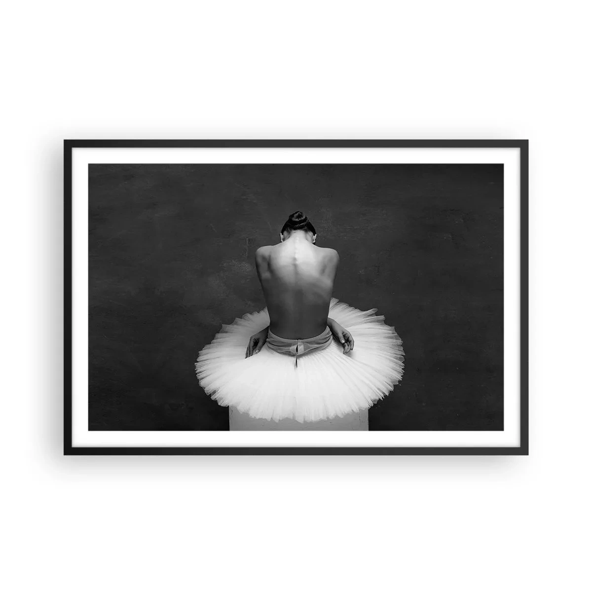 Affiche dans un cadre noir - Poster - C'est justement en train de fleurir - 91x61 cm