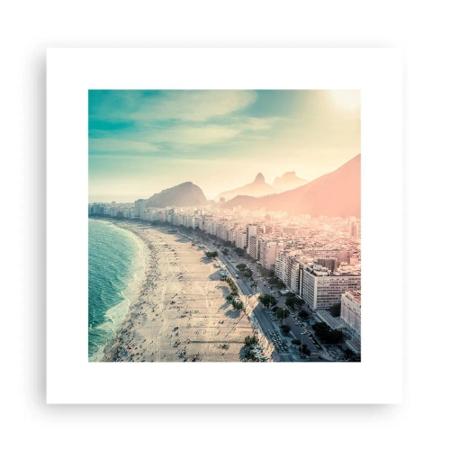 Affiche - Poster - Vacances éternelles à Rio - 30x30 cm