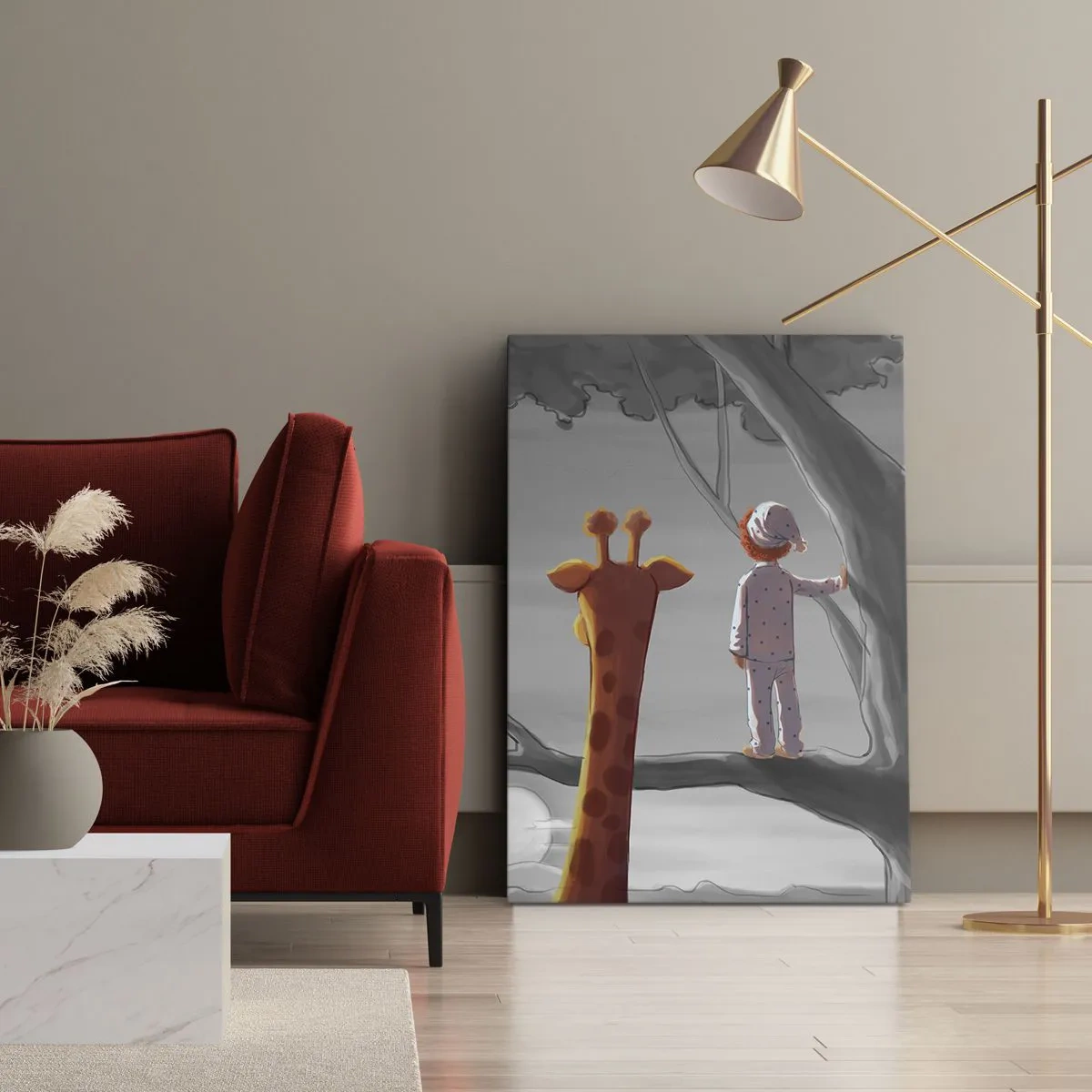 Impression sur toile - Image sur toile - Cela arrive vraiment - 45x80 cm