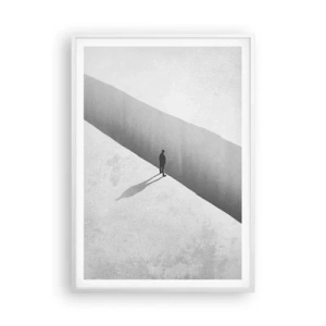 Affiche dans un cadre blanc - Poster - Un objectif clair - 70x100 cm