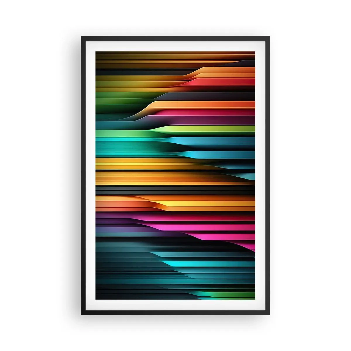Affiche dans un cadre noir - Poster - Un organe de lumière - 61x91 cm