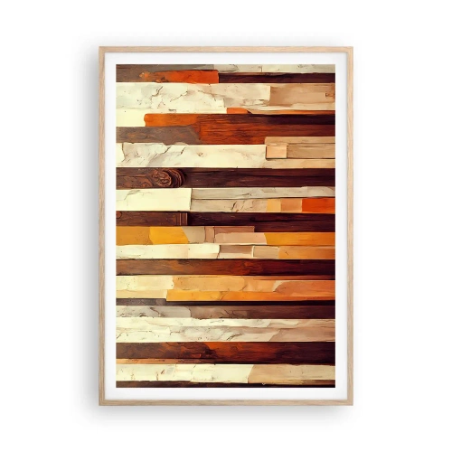 Affiche dans un chêne clair - Poster - Hymne des arbres forestiers - 70x100 cm