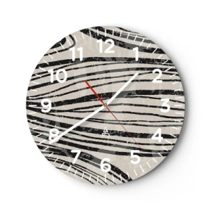 Horloge murale - Pendule murale - Ligne de marécage - 30x30 cm
