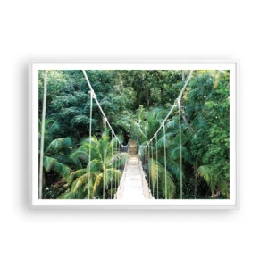 Affiche dans un cadre blanc - Poster - Welcome to the jungle! - 100x70 cm