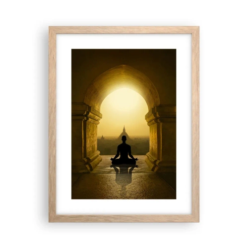 Affiche dans un chêne clair - Poster - Pleine harmonie - 30x40 cm