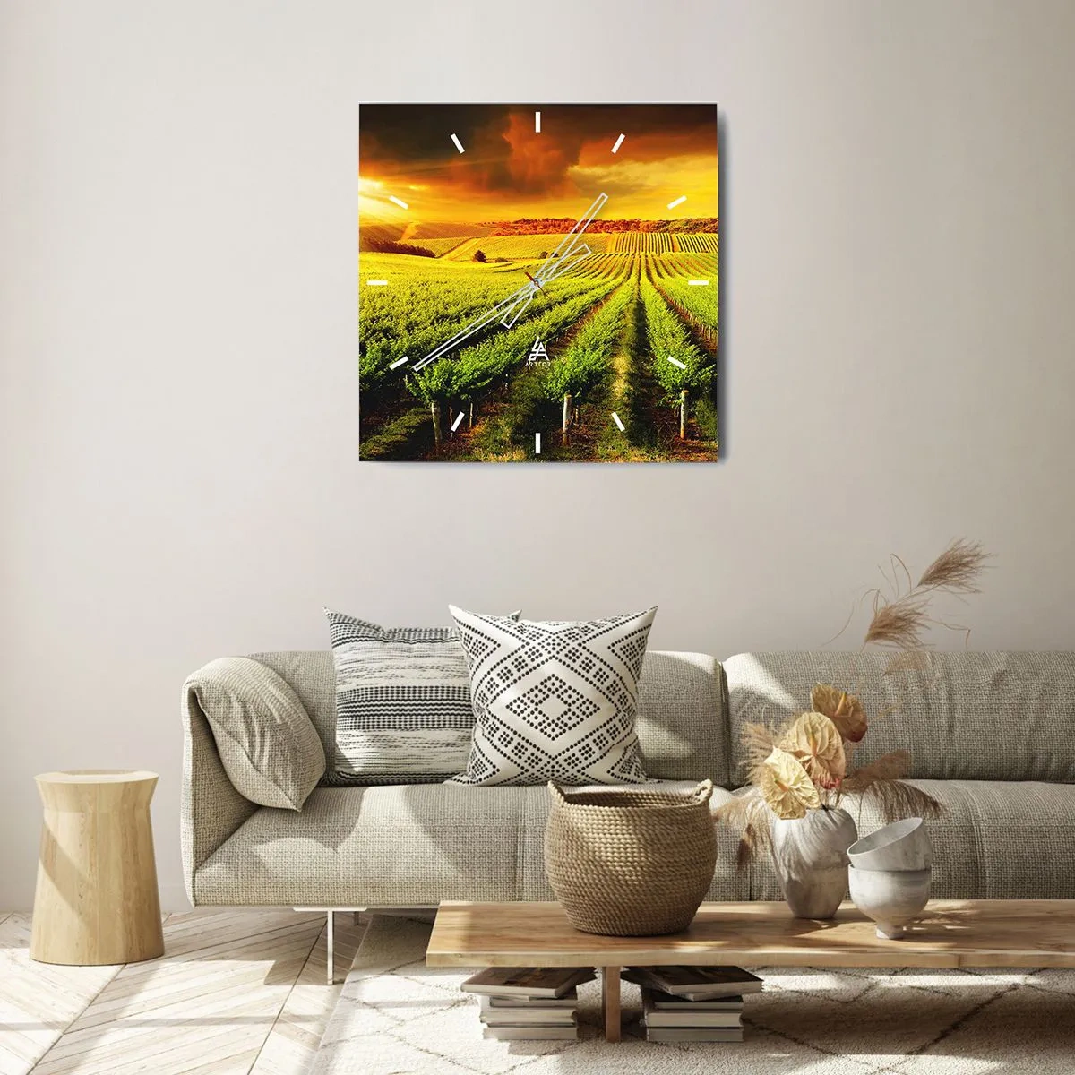 Horloge murale - Pendule murale - Sous le soleil australien - 40x40 cm