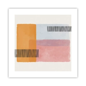 Affiche - Poster - D'un coin à l'autre - 40x40 cm