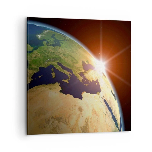 Impression sur toile - Image sur toile - Lever de soleil - 60x60 cm