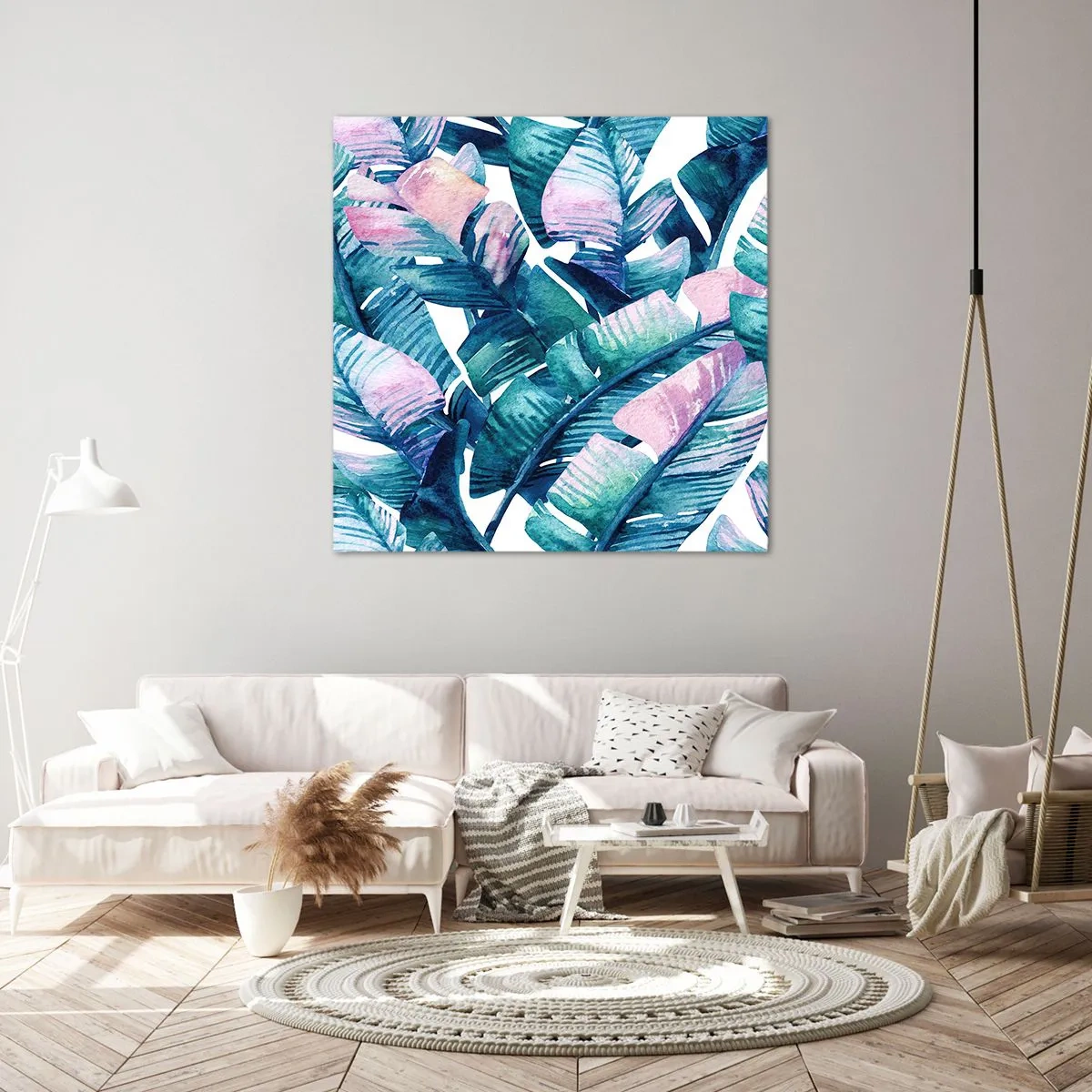 Impression sur toile - Image sur toile - Dans une bananeraie - 60x60 cm