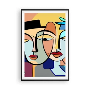 Affiche dans un cadre noir - Poster - Le Rendez-vous de Picasso - 61x91 cm