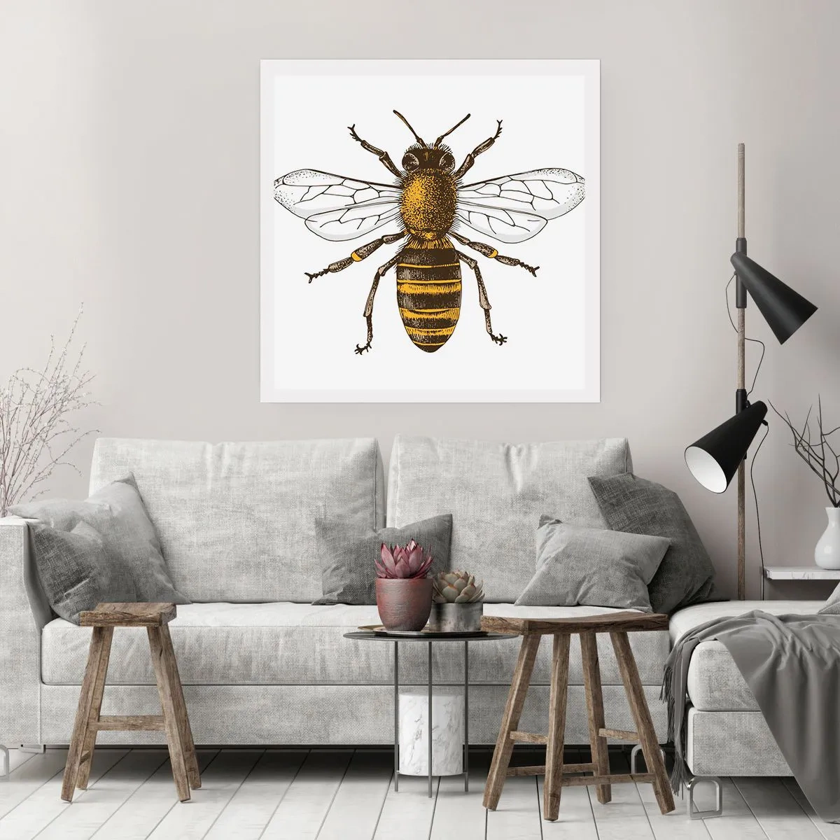 Affiche - Poster - Belle et bonne - 50x50 cm