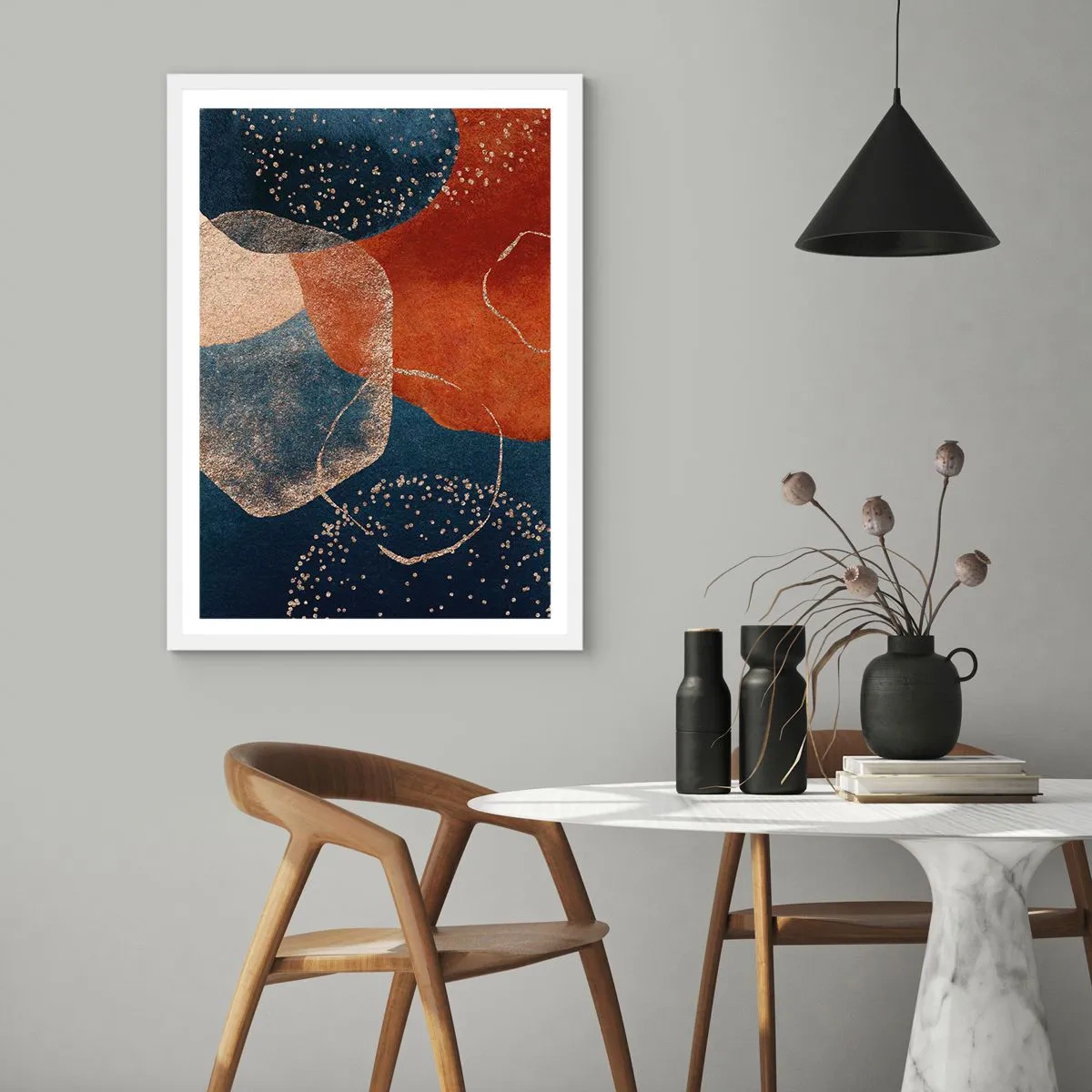 Affiche dans un cadre blanc - Poster - La légèreté de l'être - 61x91 cm