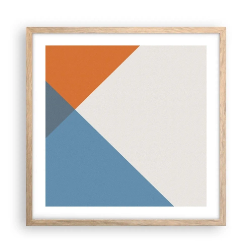 Affiche dans un chêne clair - Poster - Sous cette angle.... - 50x50 cm