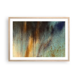 Affiche dans un chêne clair - Poster - Une composition de couleirs non fortuite - 70x50 cm