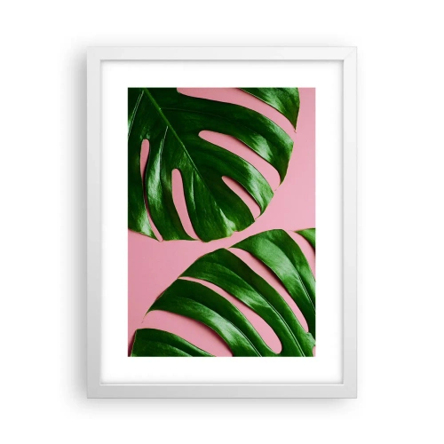 Affiche dans un cadre blanc - Poster - Rendez-vous vert - 30x40 cm