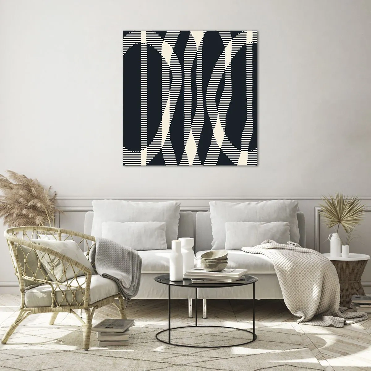 Impression sur verre - Image sur verre - Une tentative de briser l'obscurité - 70x70 cm