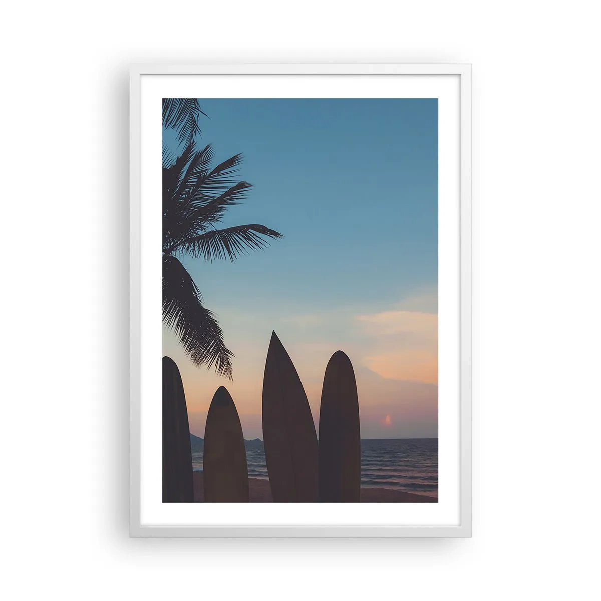 Affiche dans un cadre blanc - Poster - Demain sera amusant aussi - 50x70 cm