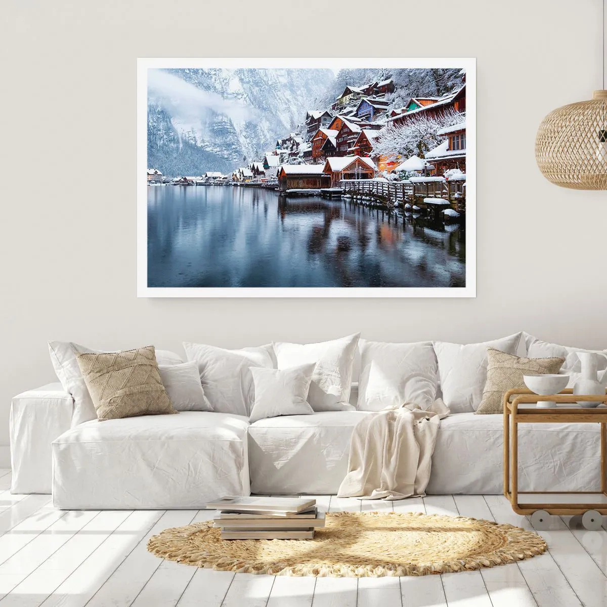 Affiche - Poster - En décoration hivernale - 91x61 cm