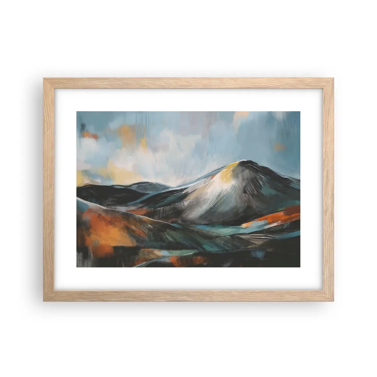 Affiche dans un chêne clair - Poster - Brut et beau - 40x30 cm