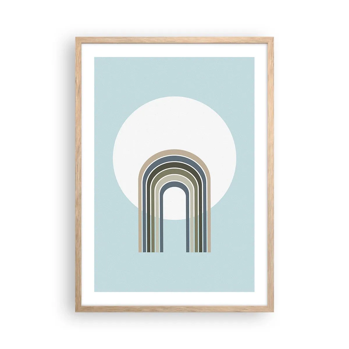 Affiche dans un chêne clair - Poster - Attraction irrésistible - 50x70 cm