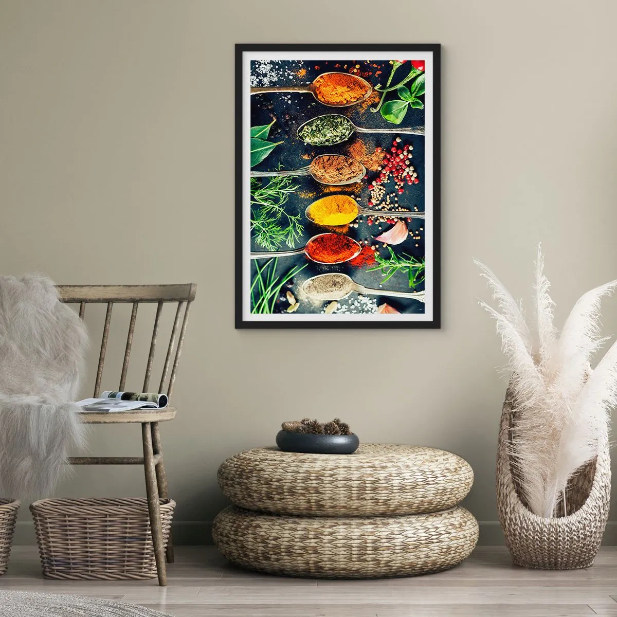 Affiche dans un cadre noir - Poster - Magie culinaire - 30x40 cm