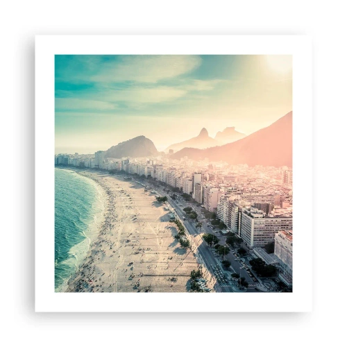 Affiche - Poster - Vacances éternelles à Rio - 50x50 cm