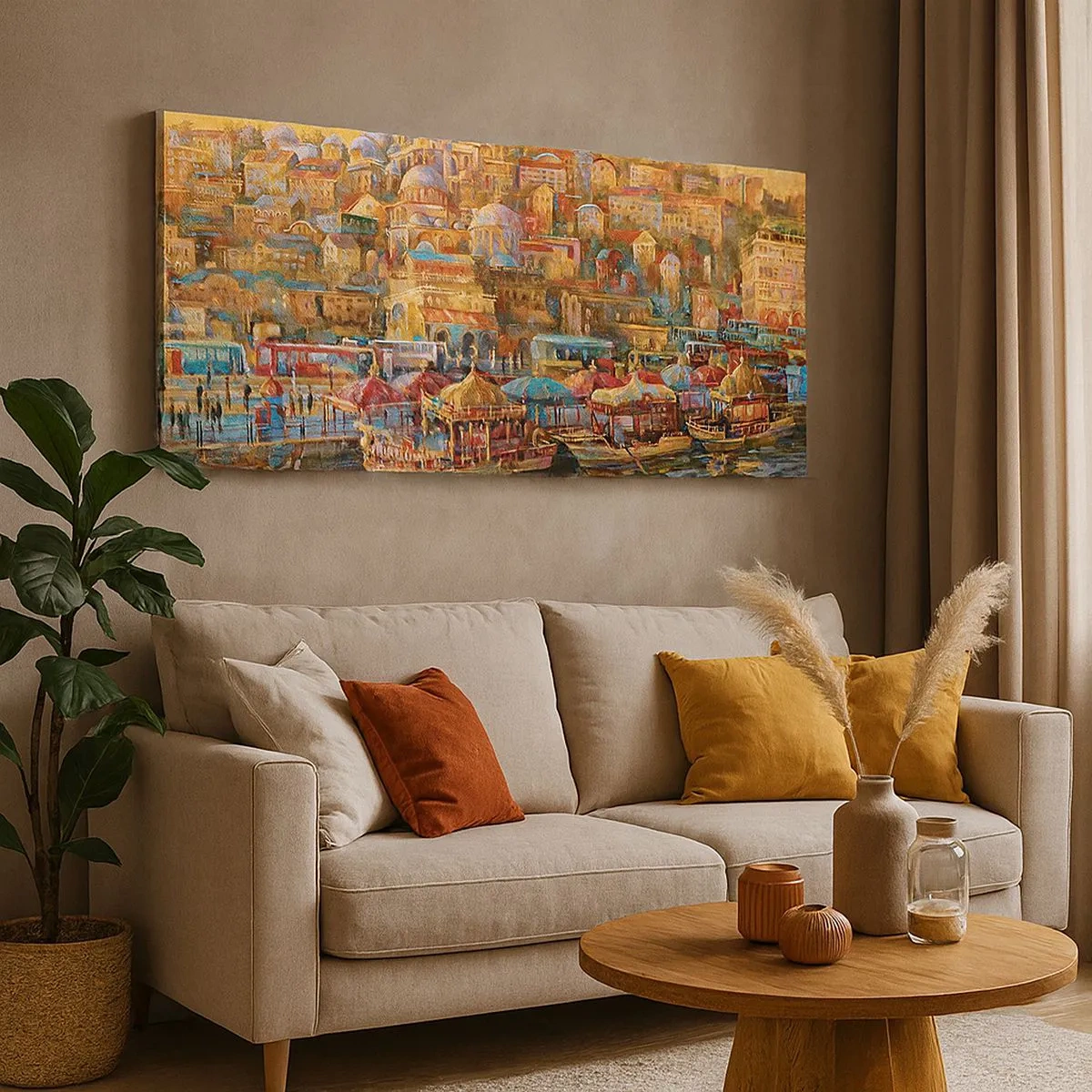 Impression sur toile - Image sur toile - Conte d'Istanbul - 100x40 cm