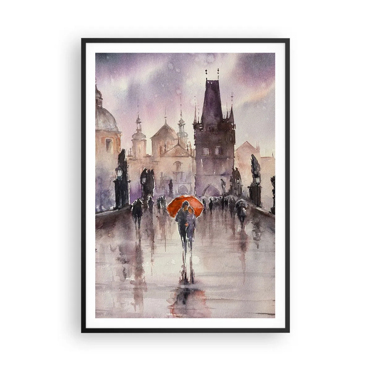 Affiche dans un cadre noir - Poster - Les gens ne changent pas - 70x100 cm