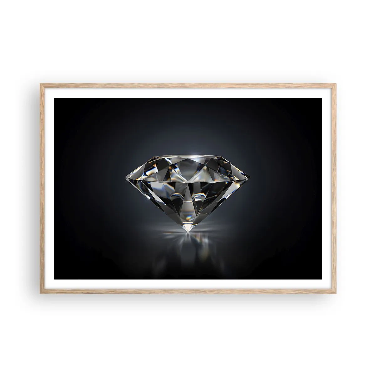 Affiche dans un chêne clair - Poster - La meilleure amie - 100x70 cm