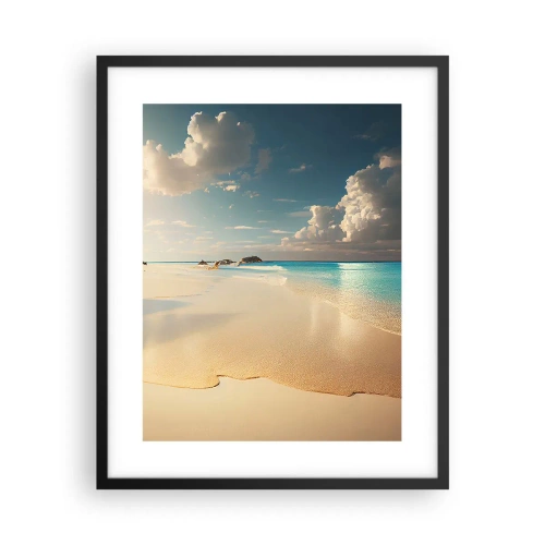 Affiche dans un cadre noir - Poster - Une journée de rêve - 40x50 cm