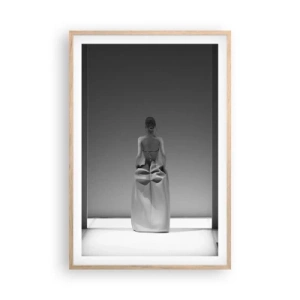 Affiche dans un chêne clair - Poster - Simplicité raffinée - 61x91 cm