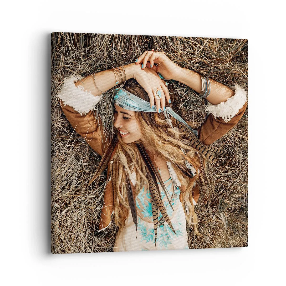 Impression sur toile - Image sur toile - En route vers les années d'amour - 40x40 cm