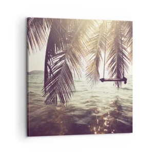 Impression sur toile - Image sur toile - Vous pouvez vous balancer dans les nuages ​​à volonté - 60x60 cm