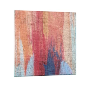 Impression sur verre - Image sur verre - Ecoulement de l'arc-en ciel - 30x30 cm