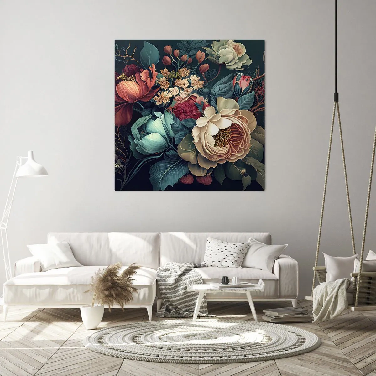 Impression sur toile - Image sur toile - le charme du 19ème siècle - 70x70 cm