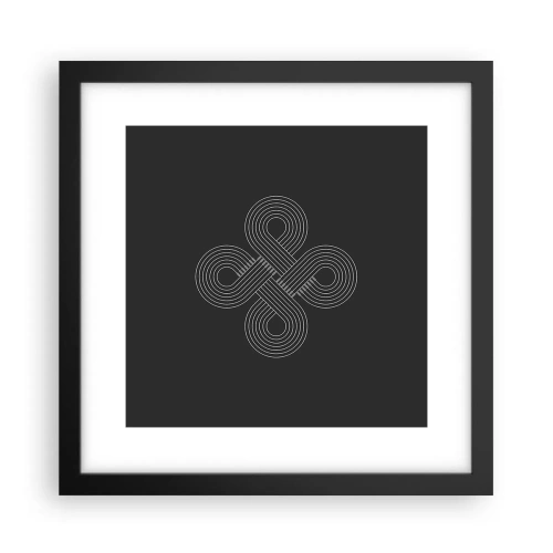 Affiche dans un cadre noir - Poster - Dans l'âme celtique - 30x30 cm